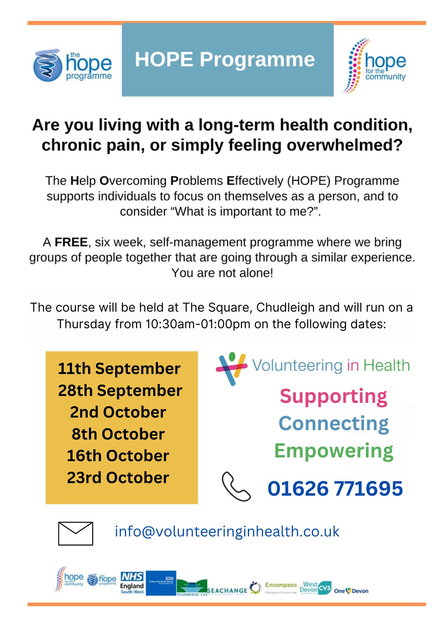 Hope Programme Flyer 